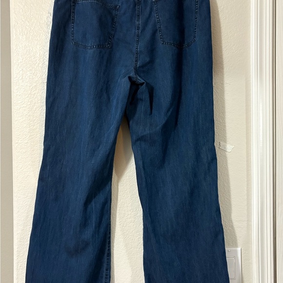 Eileen Fisher chambray wide leg trousers. Size 10 in excellent condition. - Picture 3 of 13